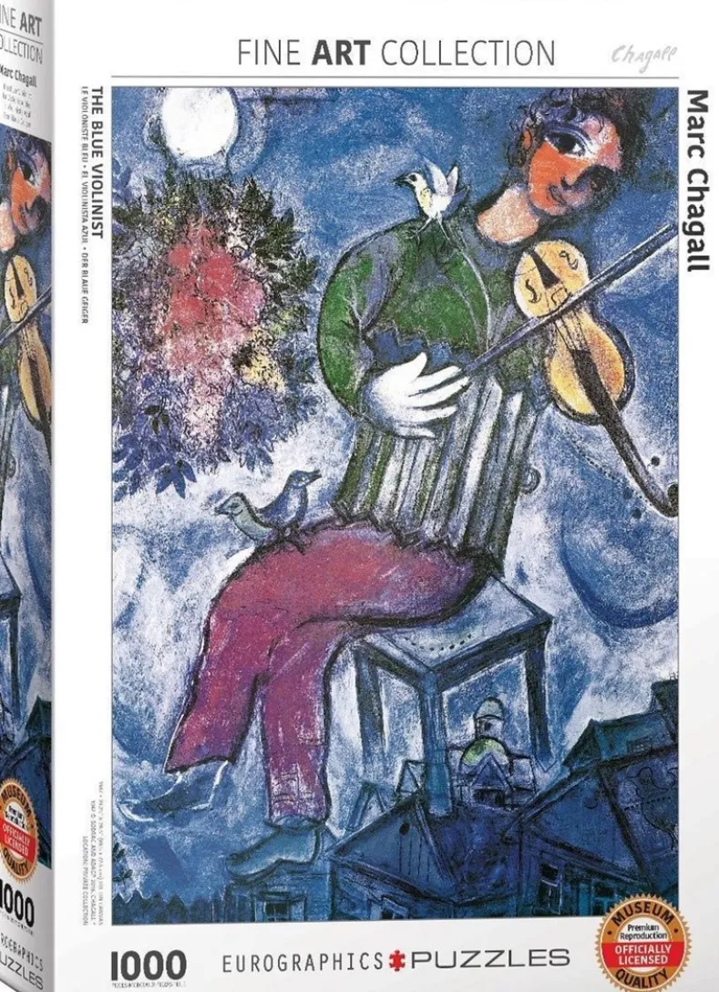 Marc Chagall - The Blue Violinist Puzzel (1000 stukjes)