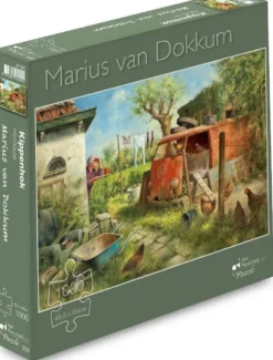 Marius van Dokkum - Kippenhok Puzzel (1000 stukjes)