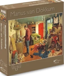 Marius van Dokkum - Mannenhuishouding Puzzel (1000 stukjes)