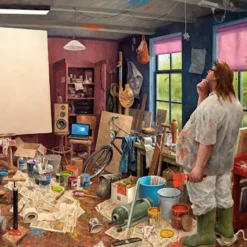 Marius van Dokkum - Wachten op Inspiratie Puzzel (1000 stukjes)