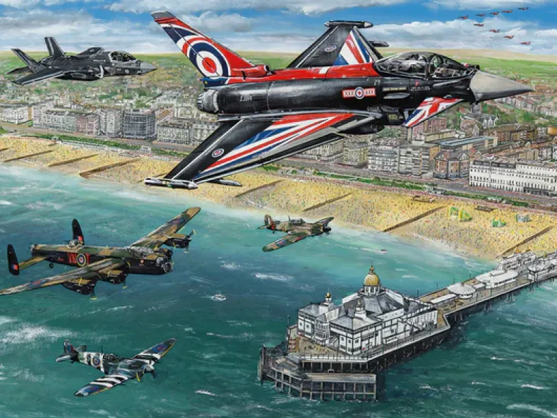 Matthew Emeny - Airshow Over Eastbourne Puzzel (1000 stukjes)
