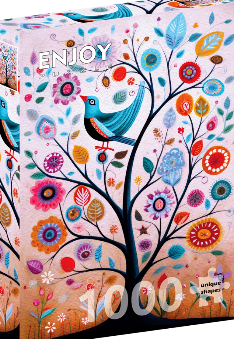 May the Bluebird of Happiness Fly Into Your Tree Puzzel (1000 stukjes)