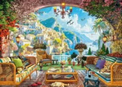Mediterranean Terrace View Puzzel (1000 stukjes)