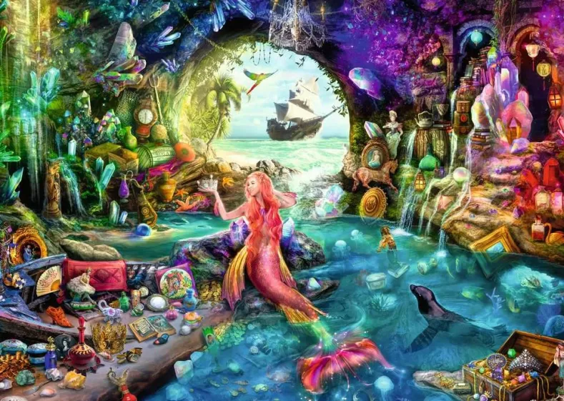 Mermaids Treasure Puzzel (1000 stukjes)