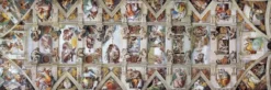 Michelangelo - Sixtijnse Kapel Panorama Puzzel (1000 stukjes)
