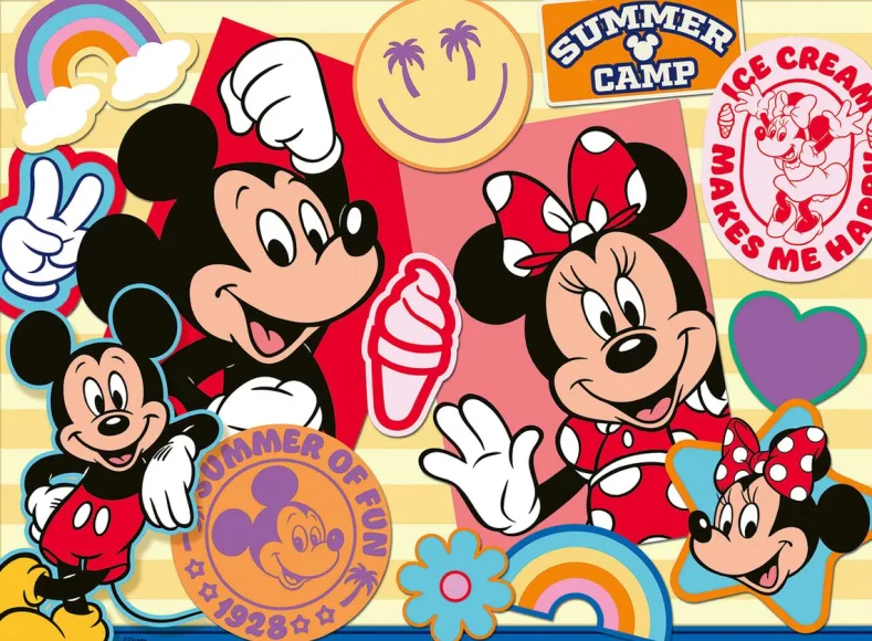 Mickey & Minnie Puzzel (200 XXL stukjes)