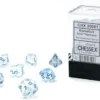 Mini Polydice Dobbelsteen Set Licht Blauw (7 stuks)