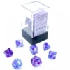 Mini Polydice Dobbelsteen Set Paars (7 stuks)