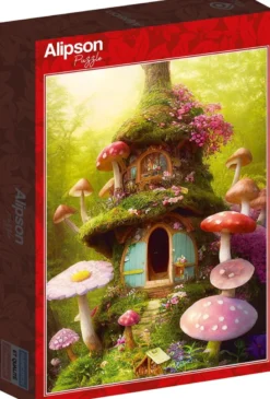 Mushroom House Puzzel (1000 stukjes)