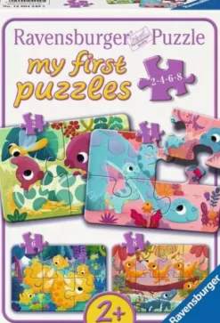 My First Puzzles - Sweet Dinosaurs (2,4,6 en 8 stukjes)