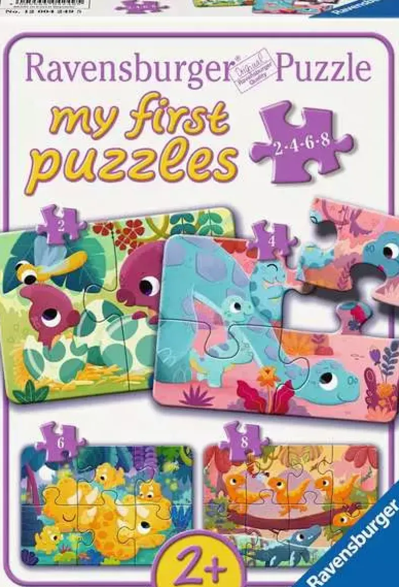 My First Puzzles - Sweet Dinosaurs (2,4,6 en 8 stukjes)