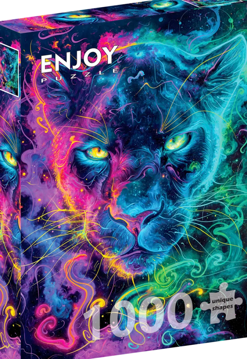 Neon Panther Puzzel (1000 stukjes)