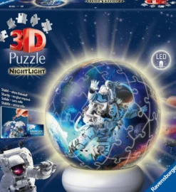 NightLight 3D Puzzel - Astronauts in Space (73 stukjes)