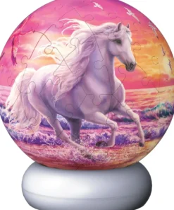 NightLight 3D Puzzel - Horses on the Beach (73 stukjes)
