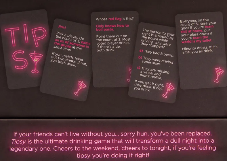No Tipsy, No Party - Card Game (Engelse versie)