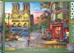 Notre Dame Sunset Puzzel (1000 stukjes)