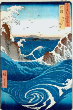 Nurato Whirlpool - Utagawa Hiroshige Puzzel (1000 stukjes)