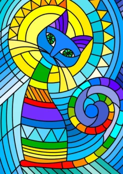 Ornamental Cat Puzzel (1000 stukjes)
