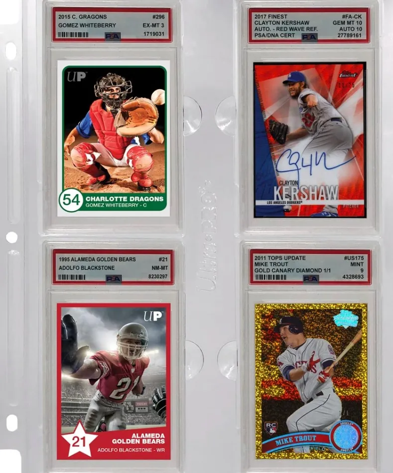 Pagina voor PSA Slabs