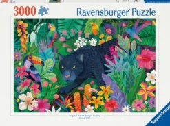 Panther in Flowery Jungle Puzzel (3000 stukjes)