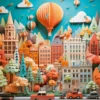 Paper-Like - Townscape Puzzel (1000 stukjes)