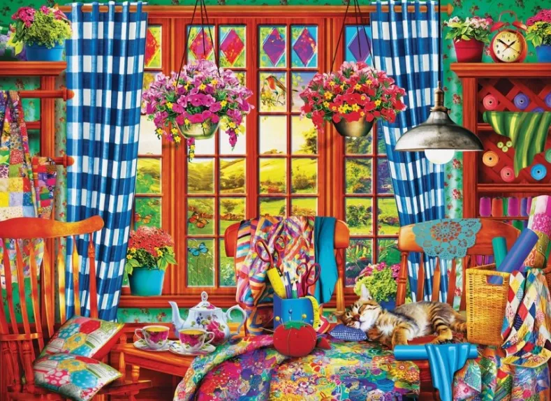 Patchwork Craft Room Puzzel (1000 stukjes)