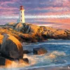 Peggy's Cove Lighthouse, Nova Scotia Puzzel (1000 stukjes)