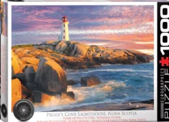 Peggy's Cove Lighthouse, Nova Scotia Puzzel (1000 stukjes)