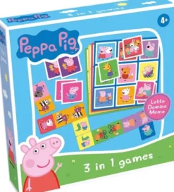 Peppa Pig 3-in-1 (Memo, Lotto en Domino)