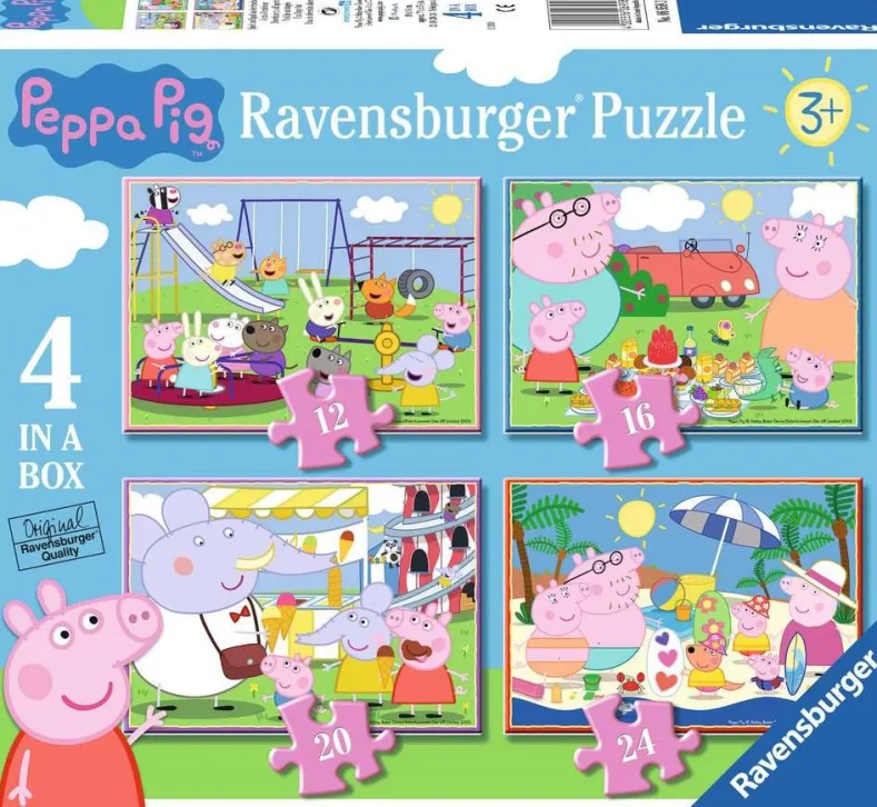Peppa Pig - 4 in 1 Puzzel