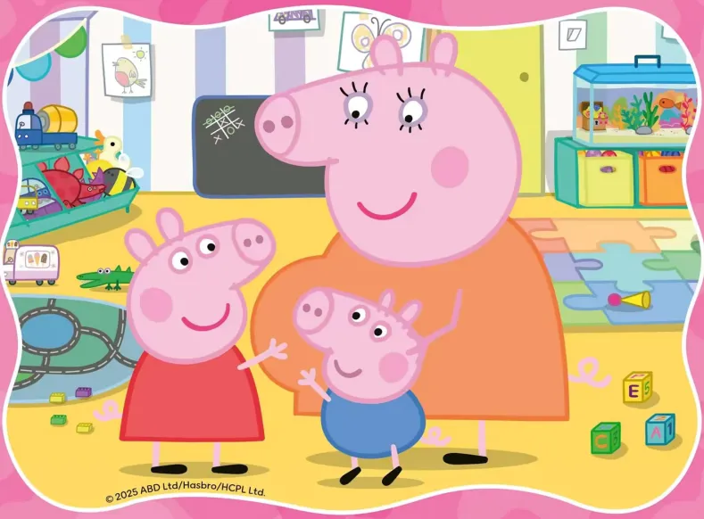 Peppa Pig 4-in 1 Puzzel (12, 16, 20, 24 stukjes)