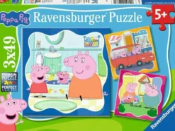 Peppa Pig Puzzel (3x49 stukjes)