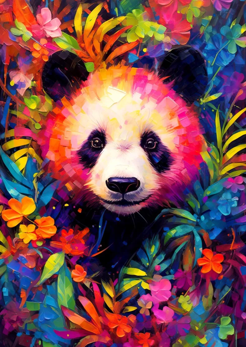 Playful Panda Cub Puzzel (1000 stukjes)