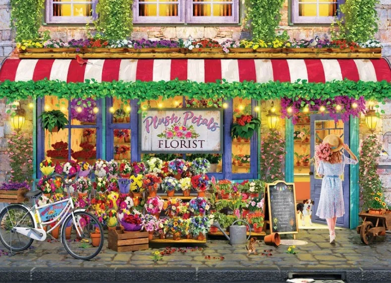Plush Petals Florist Shop Puzzel (1000 stukjes)