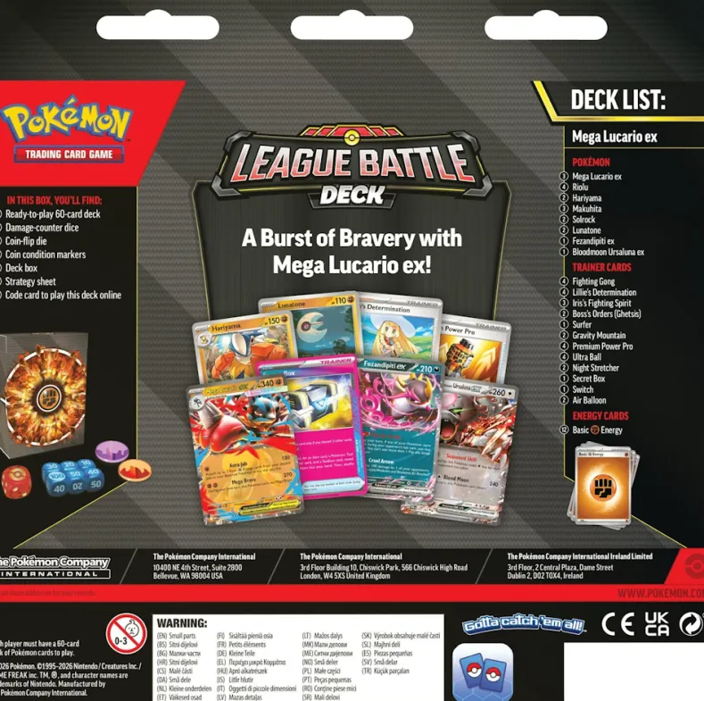 Pokemon - Mega Lucario EX - League Battle Deck