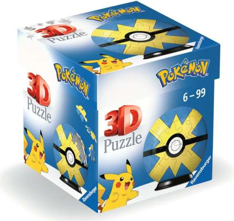 Pokemon Quick Ball 3D Puzzel (54 stukjes)