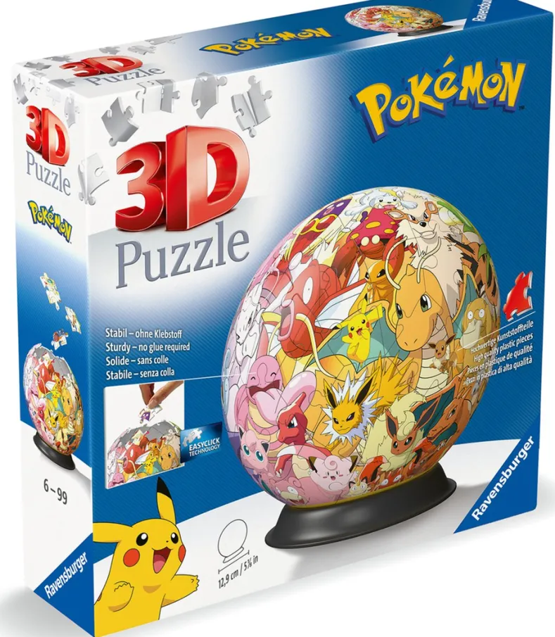 Pokemon Verzamel ze Allemaal! 3D Puzzelbal (73 stukjes)