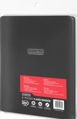 Premium - Regular Card Zippered Binder Zwart (9-Pocket)