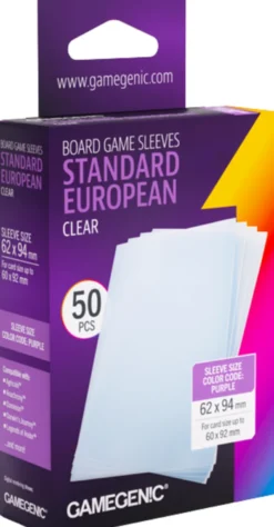 Prime Board Game Sleeves - Standard European 62x94mm (50 stuks) - Boxed