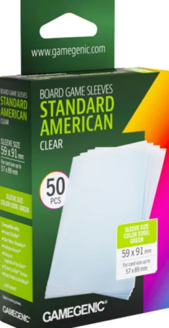 Prime Board Game Sleeves - Standard American 59x91mm (50 stuks) - Boxed