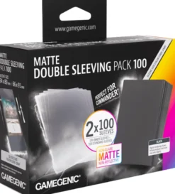 Prime Matte Double Sleeving Pack 66x91mm Clear & Black (100 stuks) - Boxed