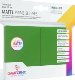 Prime Matte Sleeves 66x91mm Groen (100 stuks)