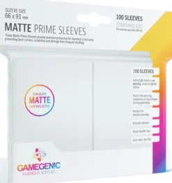 Prime Matte Sleeves 66x91mm Wit (100 stuks)