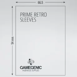 Prime Retro Sleeves 66.5x94mm Retro (Colorcode: GREY) (50 stuks)