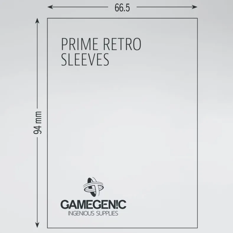 Prime Retro Sleeves 66.5x94mm Retro (Colorcode: GREY) (50 stuks)