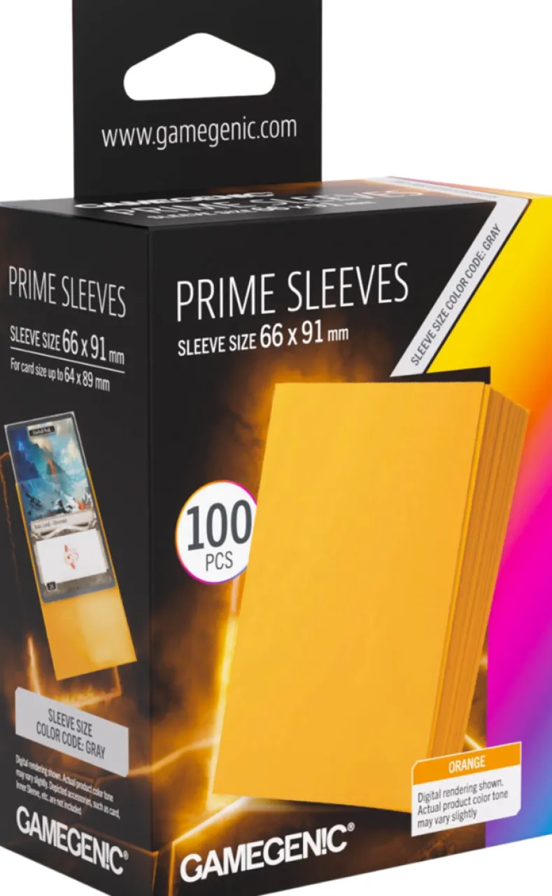 Prime Sleeves 66x91mm Oranje (100 stuks) - Boxed