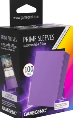 Prime Sleeves 66x91mm Paars (100 stuks) - Boxed