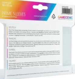Prime Sleeves 66x91mm Wit (100 stuks)