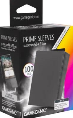 Prime Sleeves 66x91mm Zwart (100 stuks) - Boxed