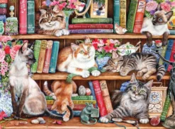 Puss Back in Books Puzzel (1000 stukjes)